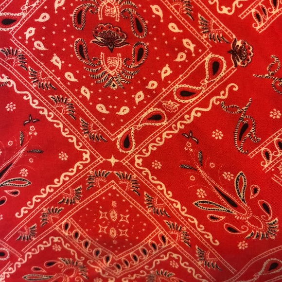 Divided bandana print cutout dress, size 12 - Picture 3 of 4